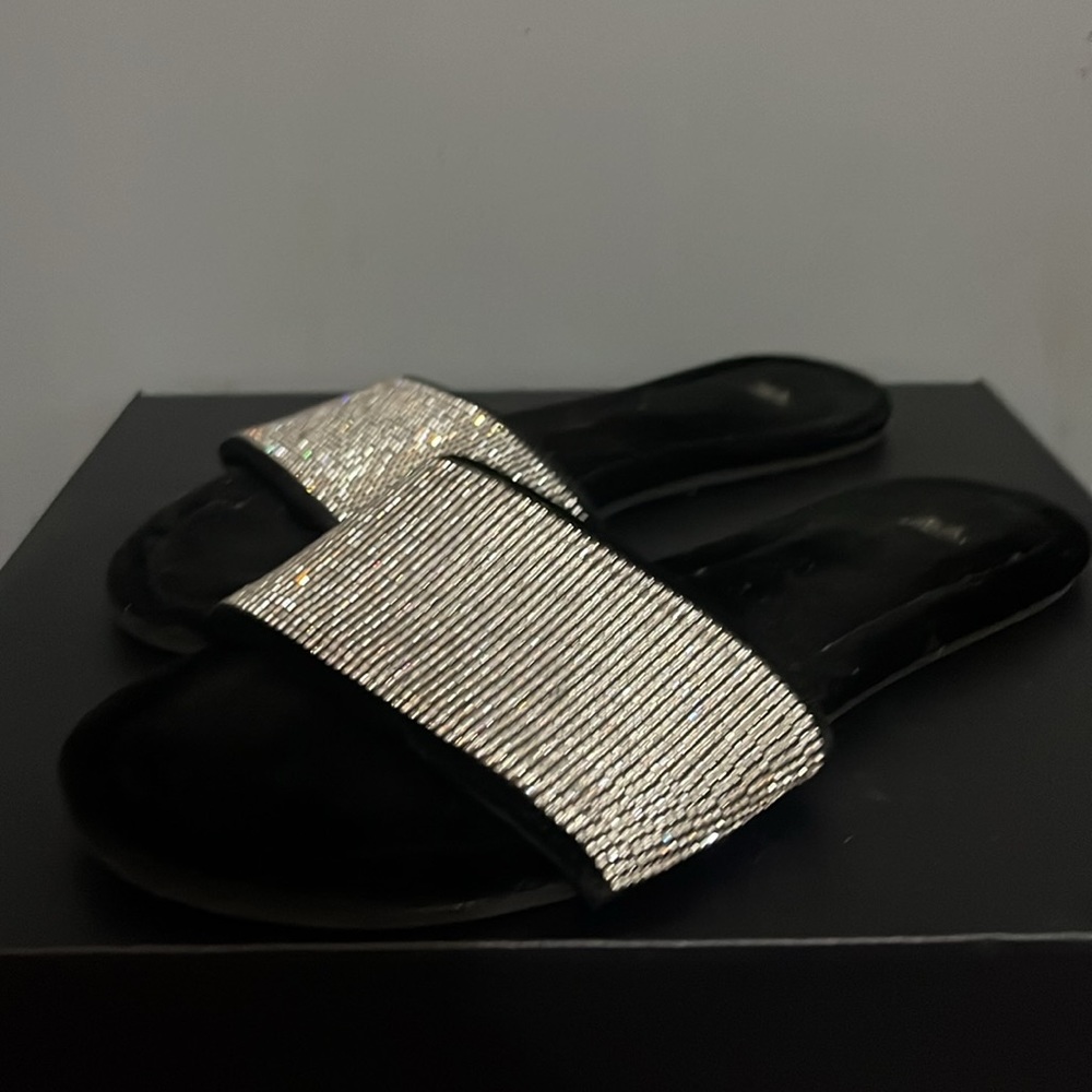 Victoria Secret indoor/outdoor sequin slippers